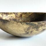 Vintage brass drop-shaped fruit bowl