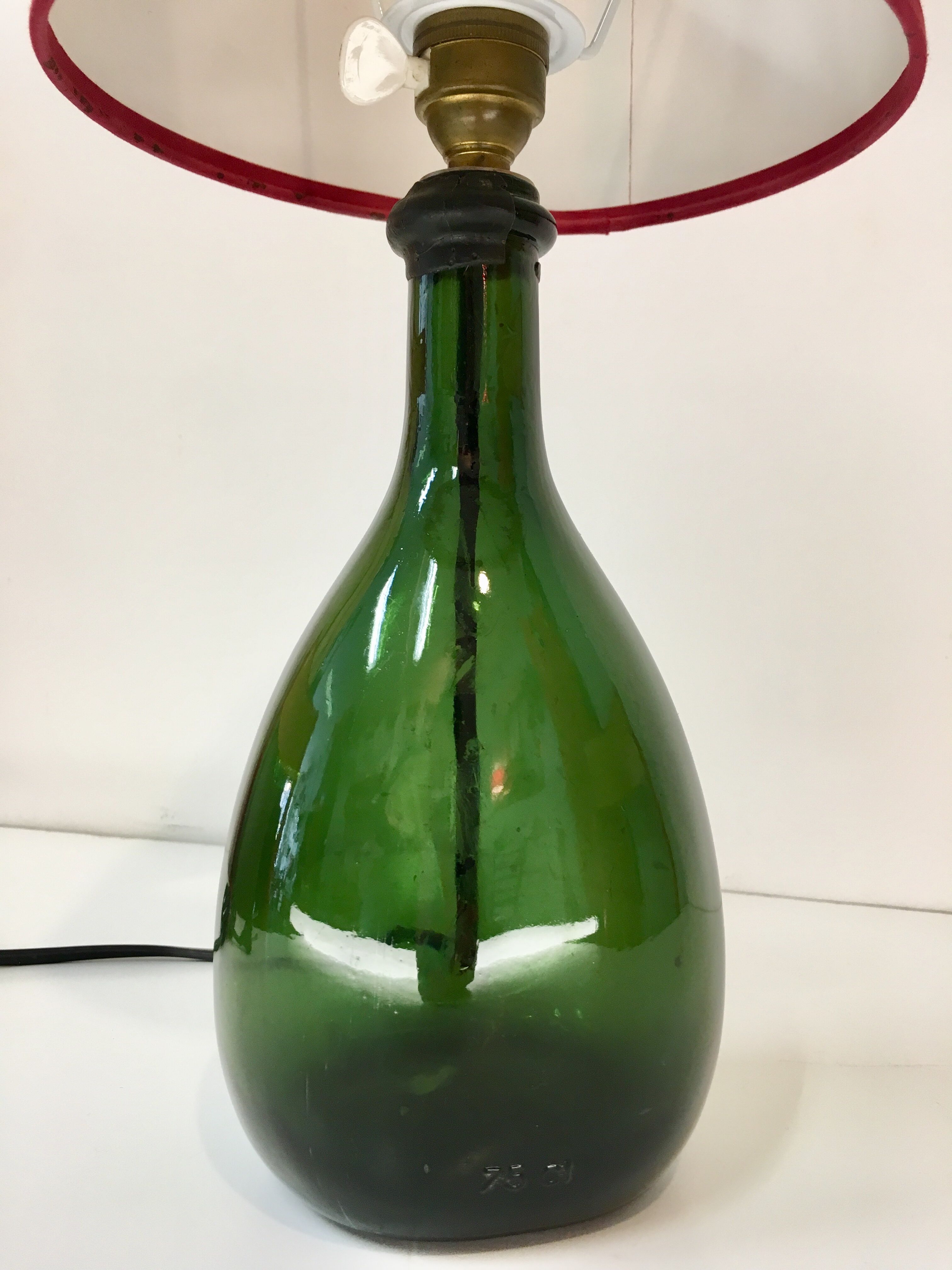 Lampe verre soufflé vintage