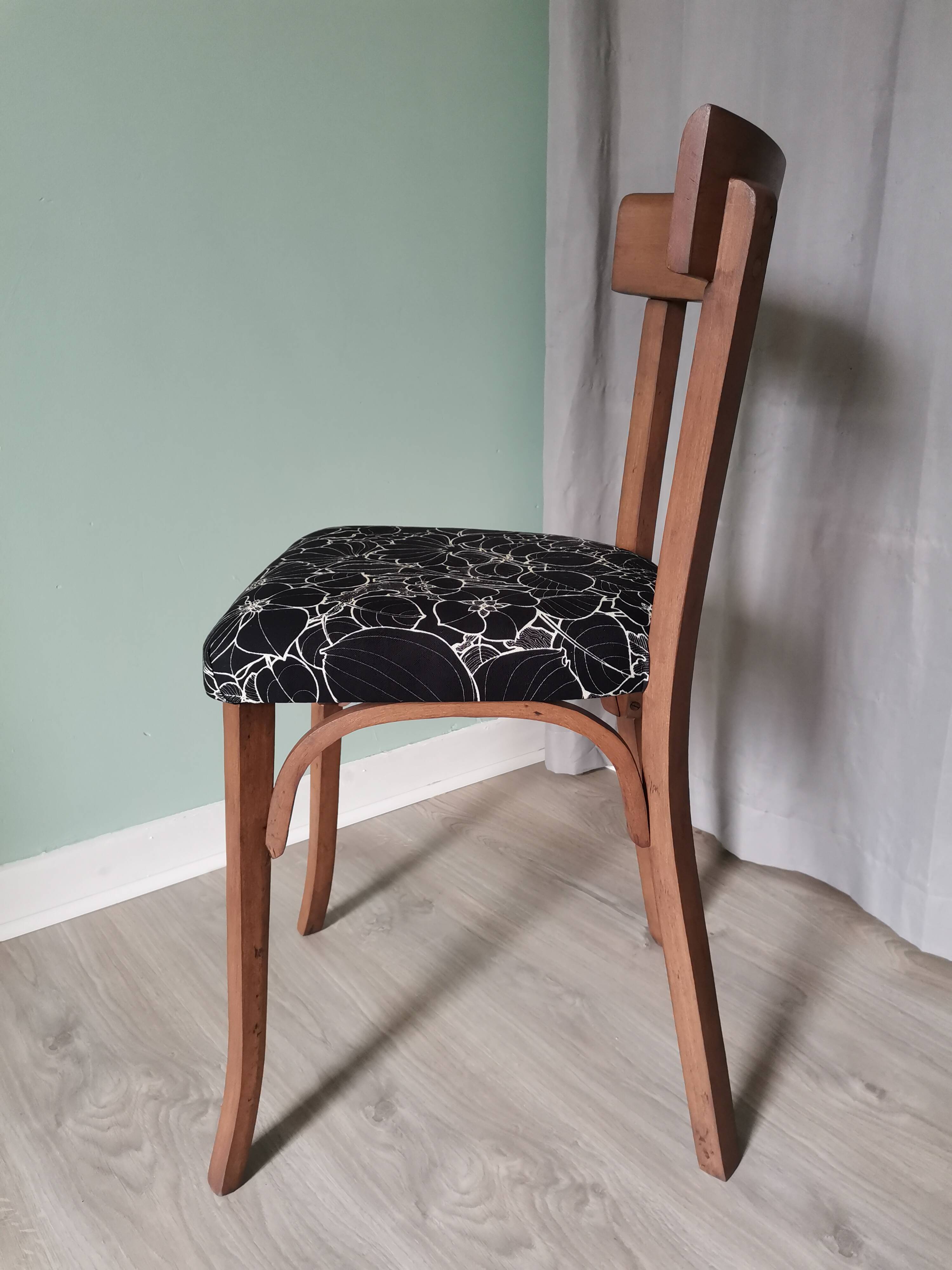 Black Baumann bistro chairs