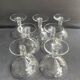 7 coupes à champagne Baccarat Saint Hélier