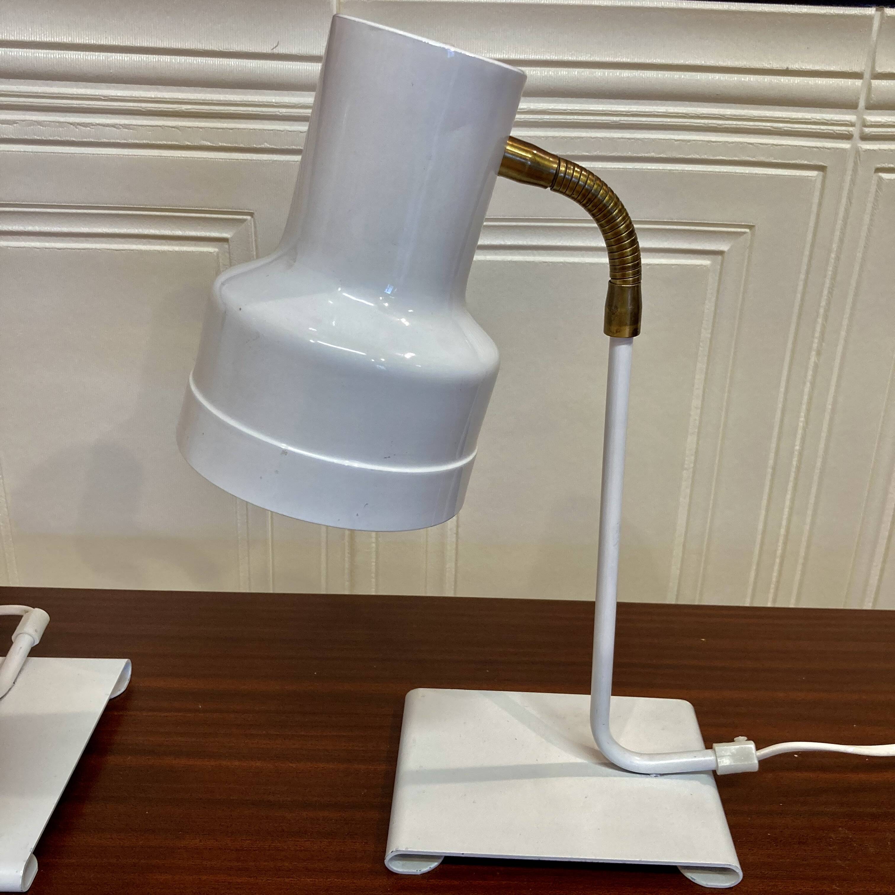 Paire de lampes métal Design scandinave.