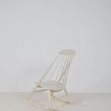Scandinavian rocking chair with unusual design, 1950s
