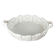 Vintage Italian woven basket in white ceramic
