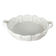 Vintage Italian woven basket in white ceramic