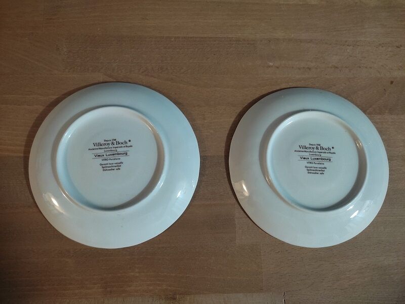 Porcelain Flat Saucers Villeroy Boch Old Luxembourg dp 122280