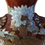 Pairs of satsuma baluster vases signed 19th Meiji period 1868-1912