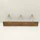 Vintage style hook 3 hooks in wood and metal