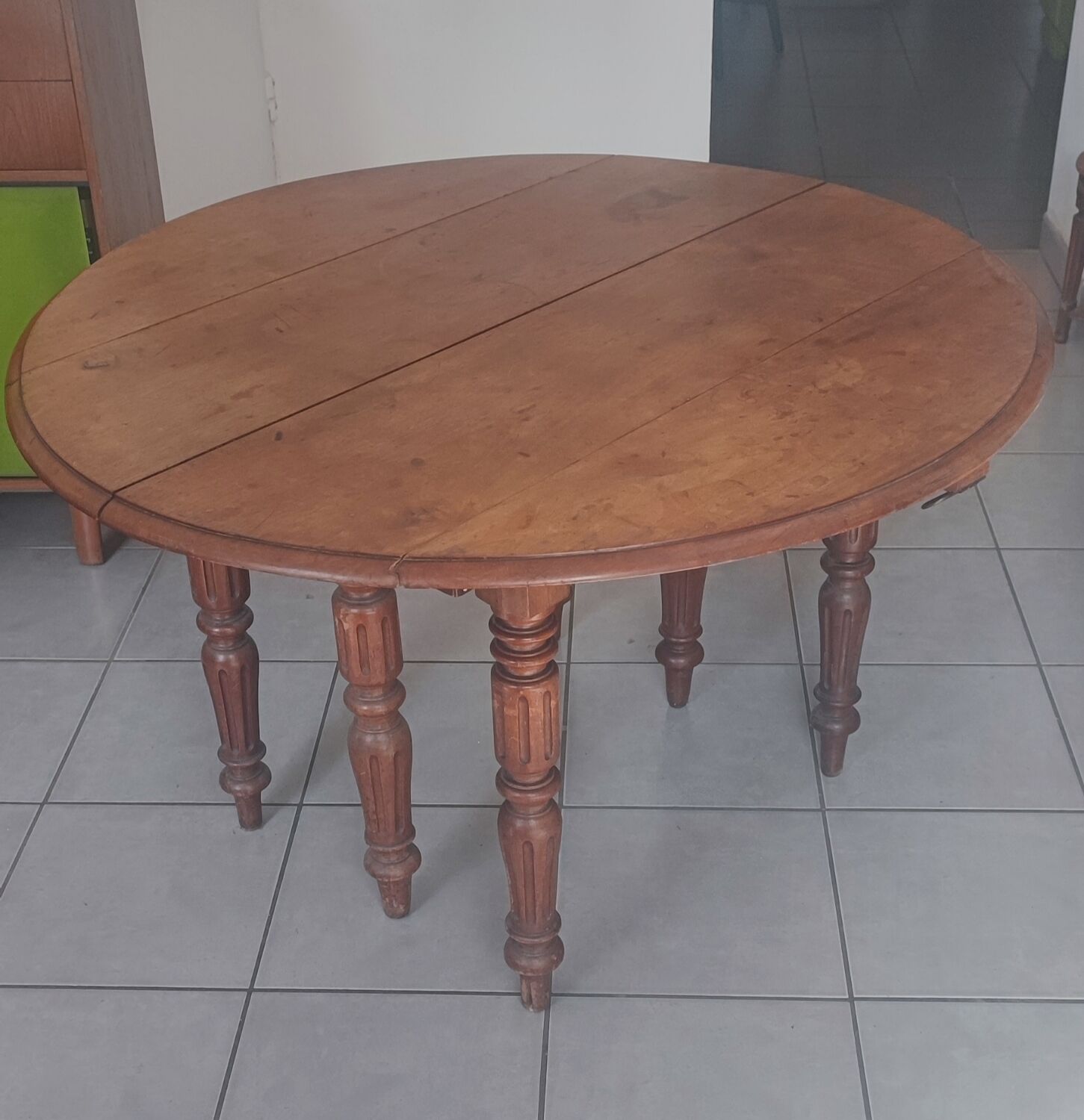 Walnut campaign table
