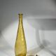 Yellow orange genie bottle in diamond wave textured glass, Glassware