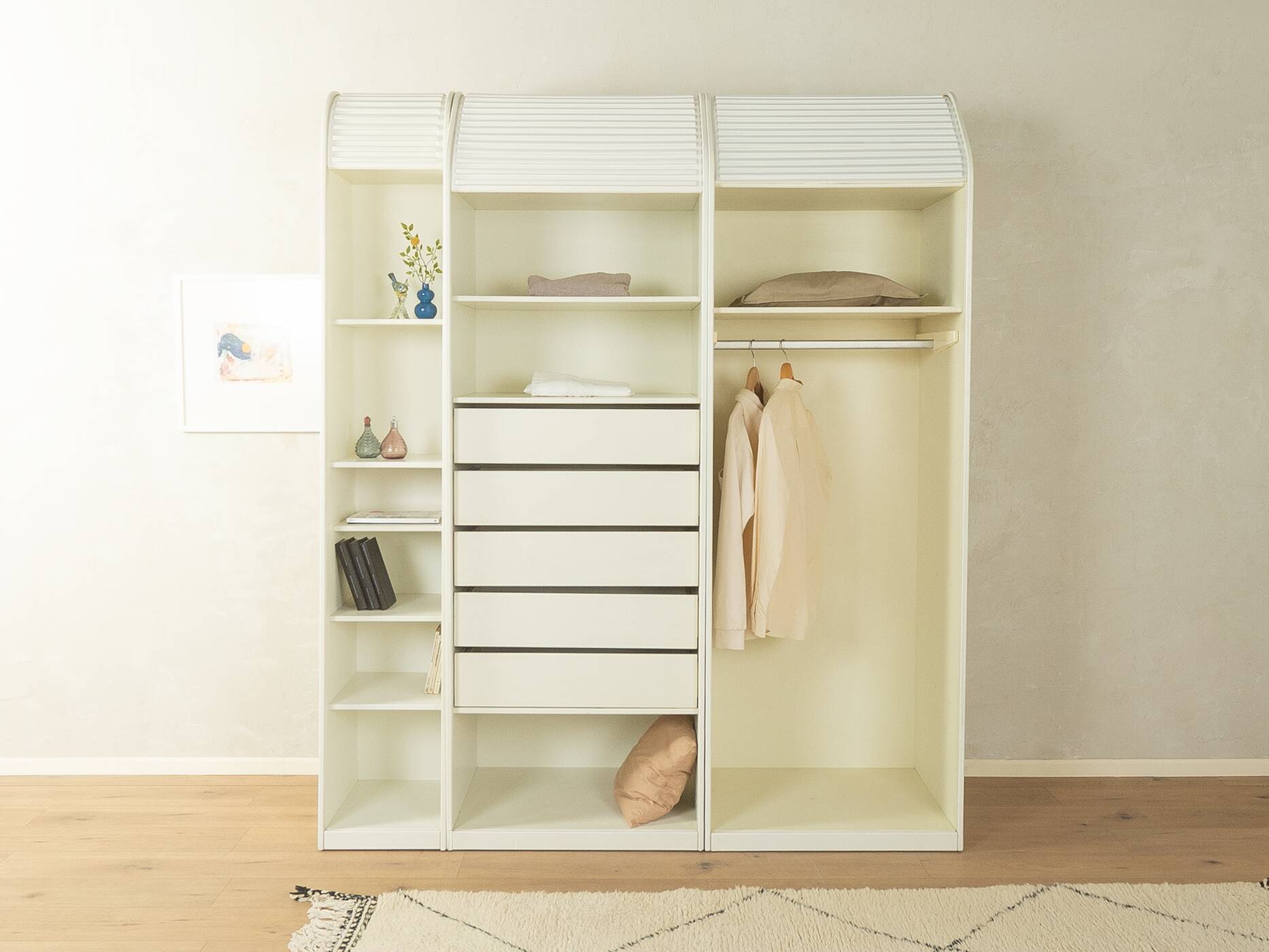 Pastoe | Aldo van den Nieuwelaar – A'dammer tambour cabinet, 3-piece, 1978