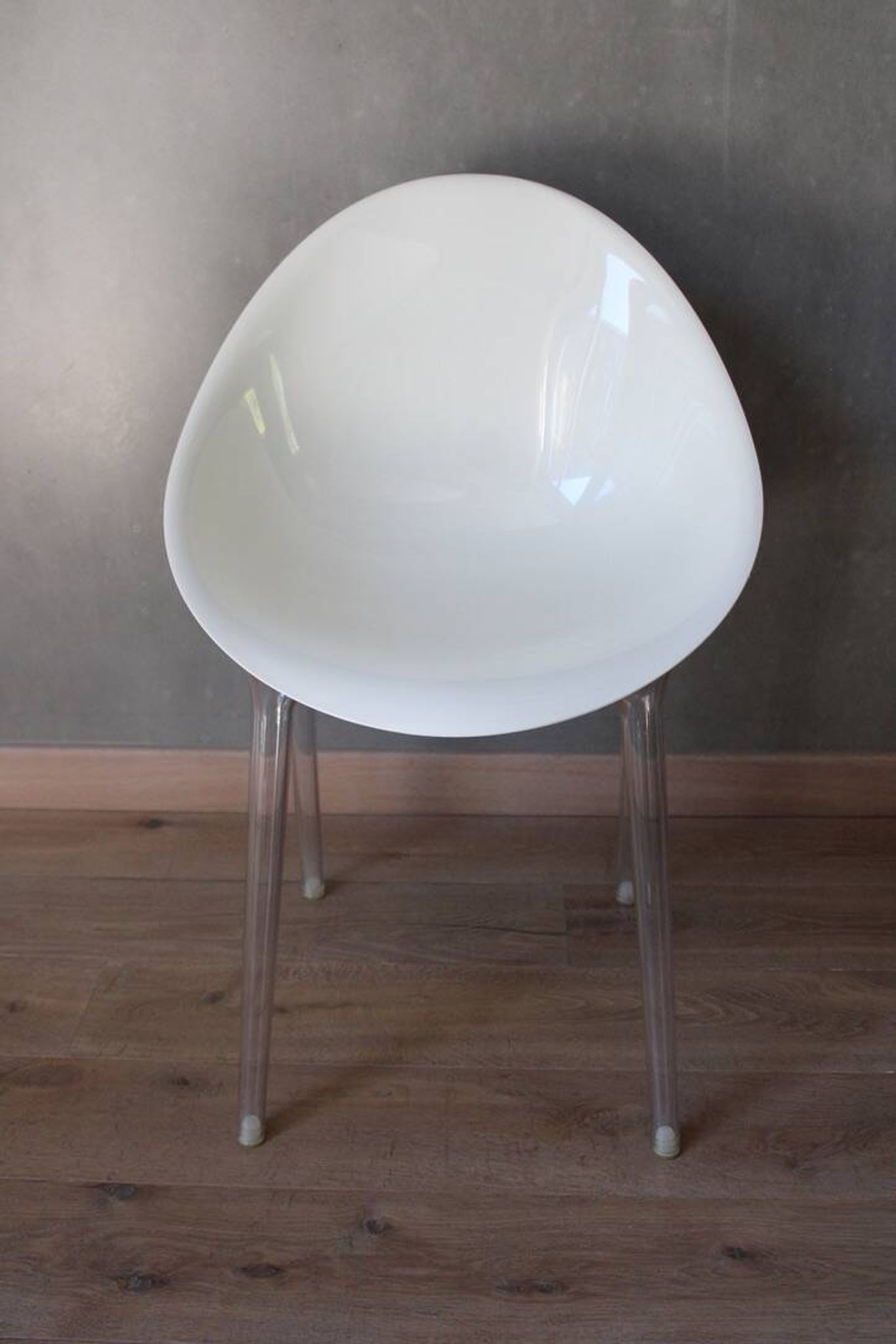 Lot de 4 chaises Mr Impossible Kartell blanche par Philippe STARCK
