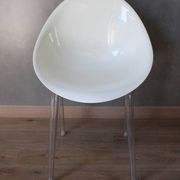 Lot de 4 chaises Mr Impossible Kartell blanche par Philippe STARCK
