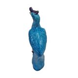 Phénix en porcelaine bleue chinoise vintage, années 1930