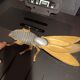 Ancien cendrier insecte en laiton dorée vintage cendrier mouche