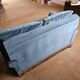 Turquoise blue velvet convertible sofa
