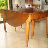 Table Directoire walnut 5 extensions