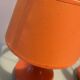2 lampes de chevet orange, années 70