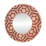 Sgraffito decorative mirror