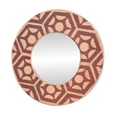 Miroir décor sgraffito