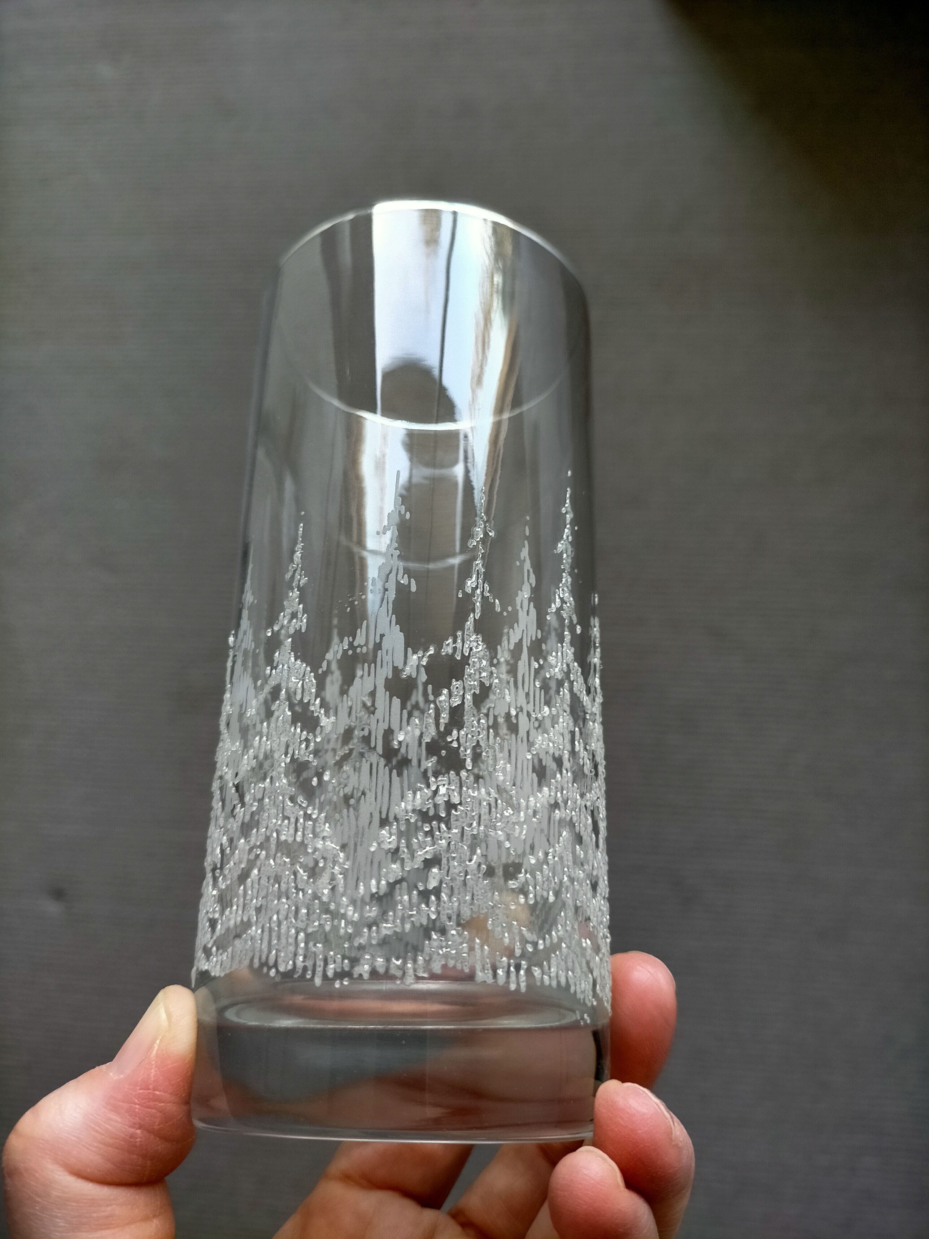 Lot de six verre à eau