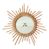 Rattan sun mirror
