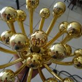 Pistillino gold wall lamp Studio Tetrarch Valenti design 70s