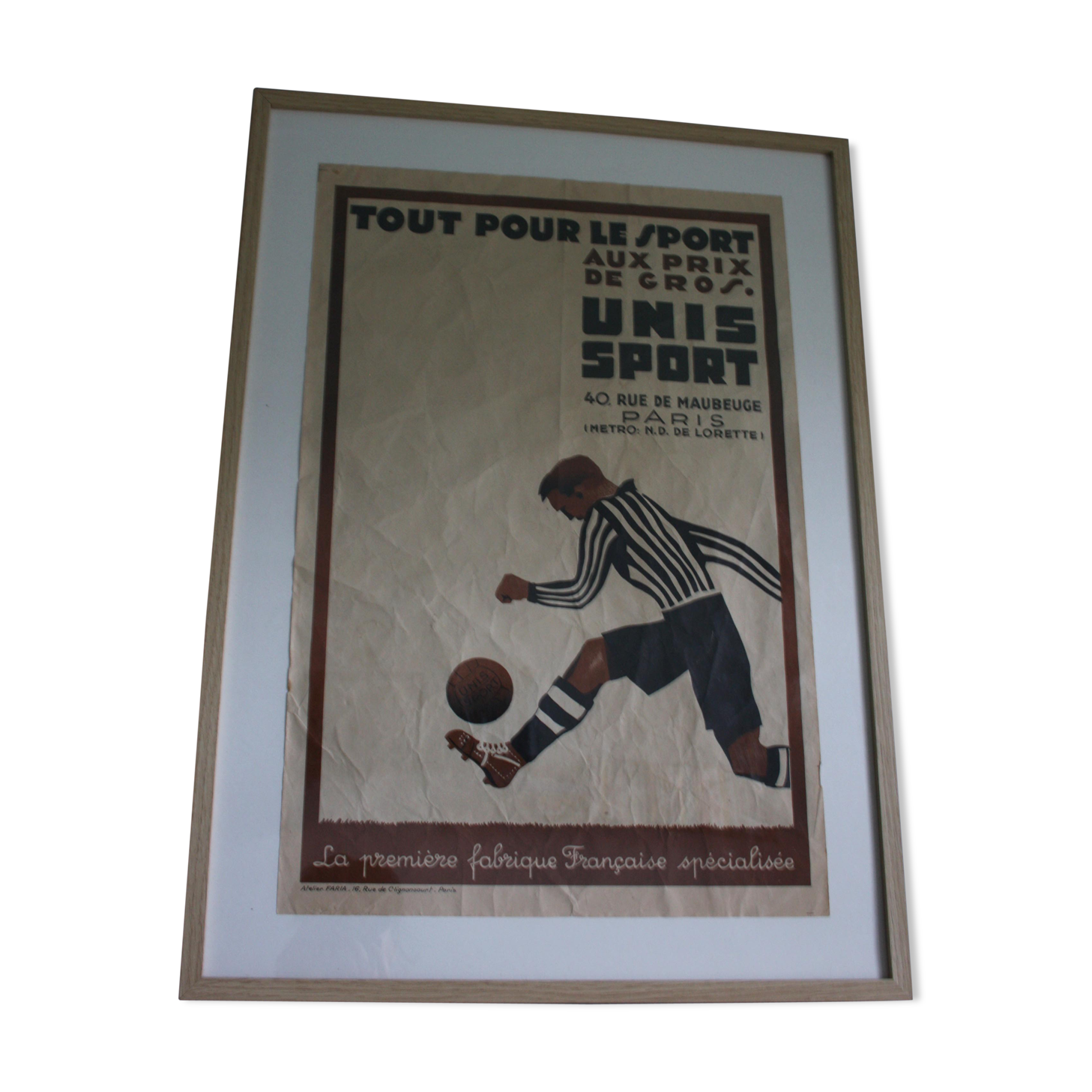 Affiche publicitaire des années 50