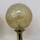 Set of 2 large globe glass table lamps , 1970s