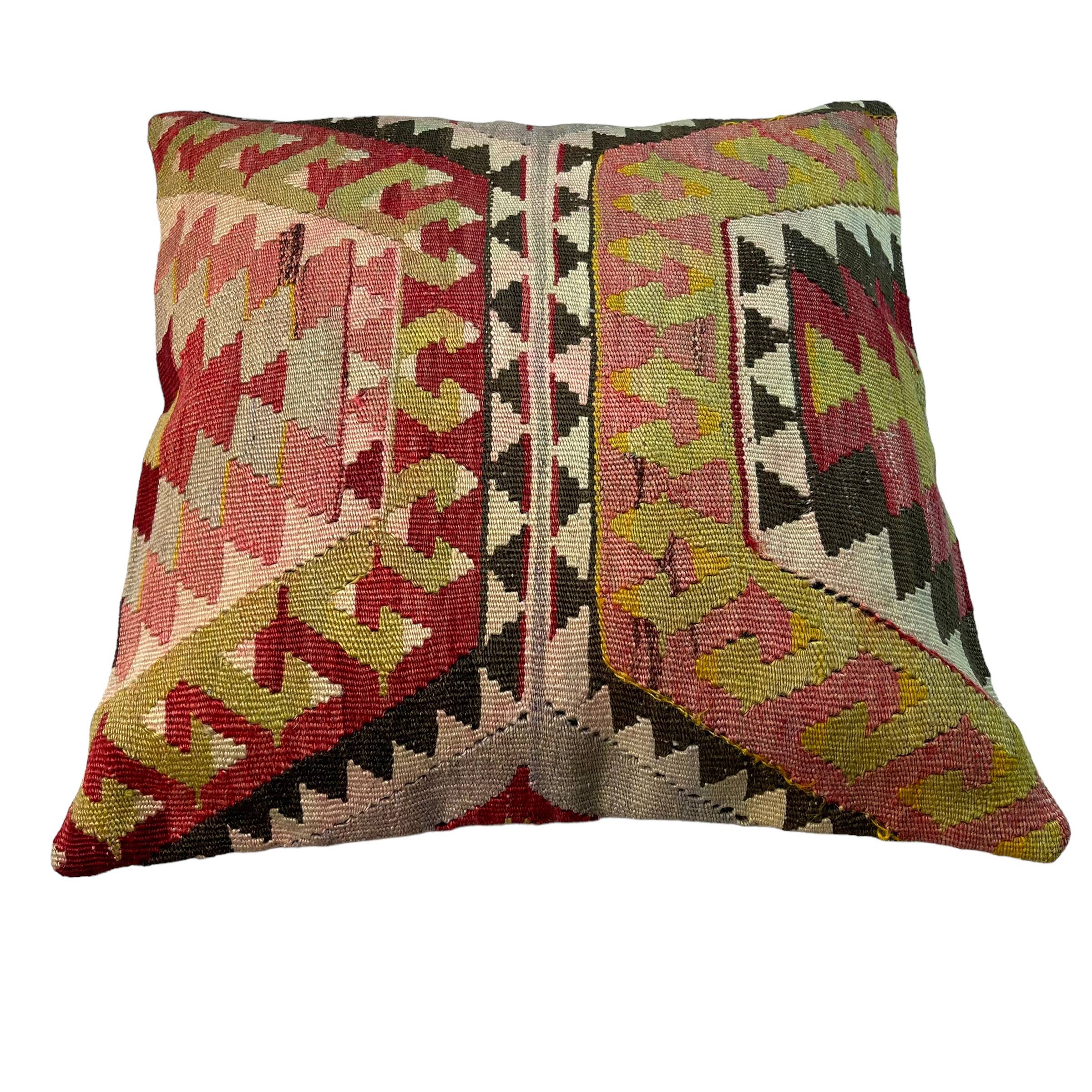 Housse de coussin Kilim turc vintage, 45 x 45 cm