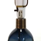 Blue crystal table lamp by Carl Fagerlund for Orrefors model RD1406