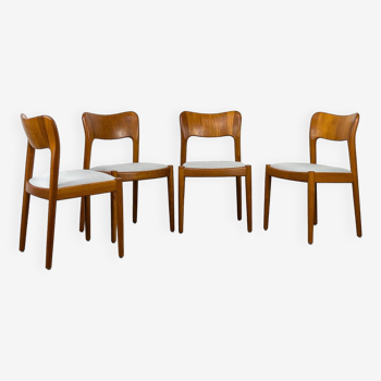 Chaises de Salle à Manger en Teck par Niels Koefoed pour Koefoed Hornslet, 1960s, Set de 4