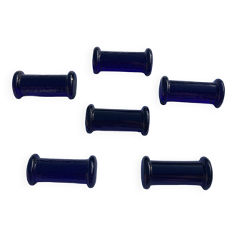 Set 6 glass knife holders