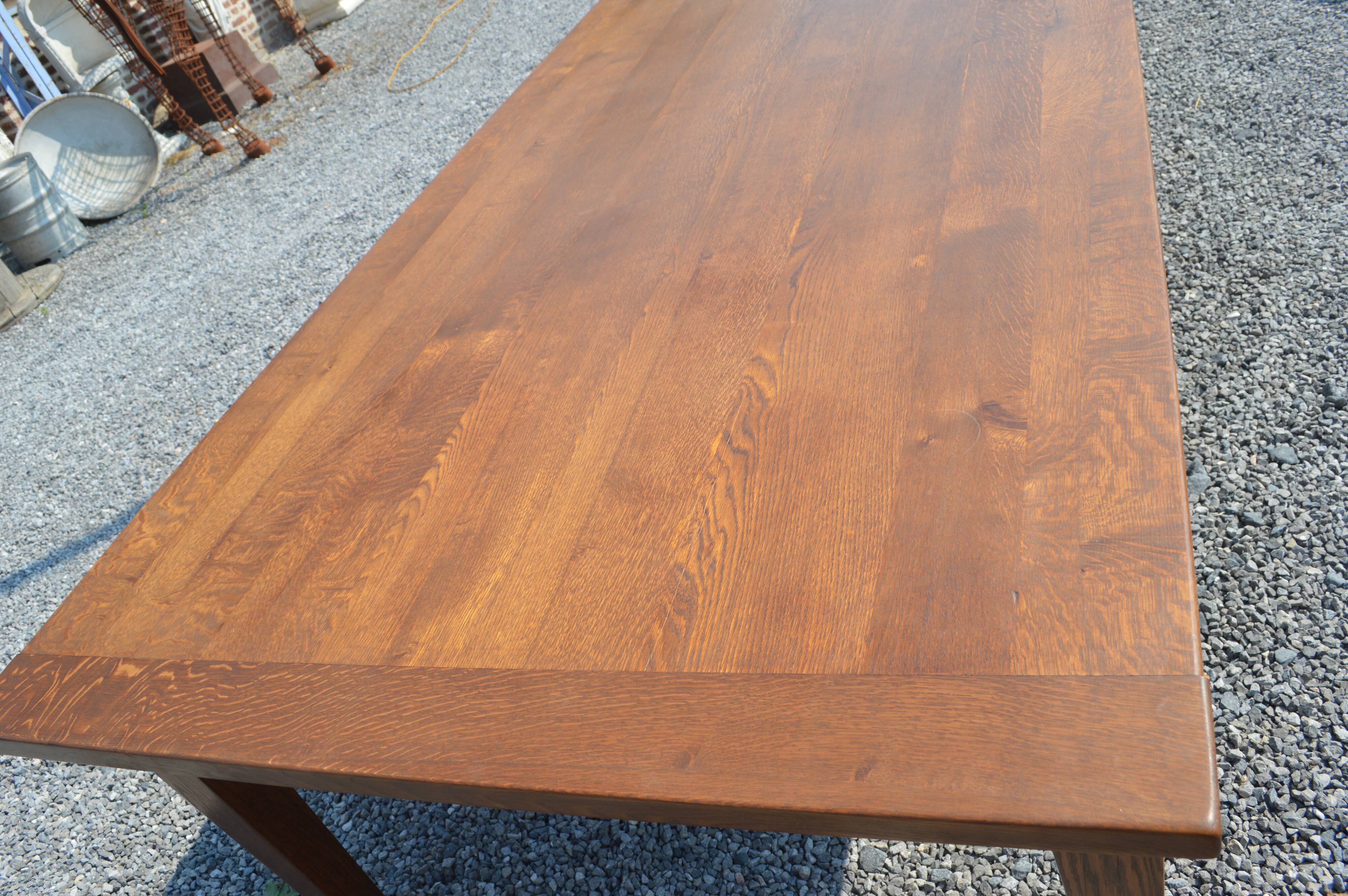 Oak farm table