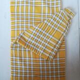 Vintage gingham tablecloth