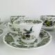 Windsor tea service Ridgway Staffordshire English earthenware, 6 cups