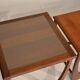 Nesting tables in teak and glass Gplan edition