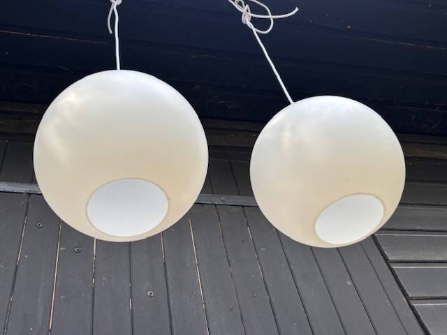 pair of satellite suspensions by Wohlert for Louis Poulsen - Denmark 1960