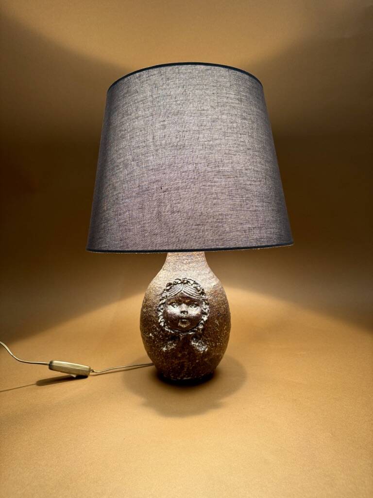 French ceramic lamp by Joël Baudouin