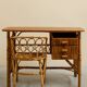Bureau vintage en rotin + chaise assortie