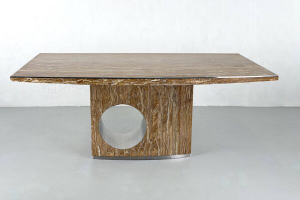 Table à manger en Marbre par Willy Rizzo, Italy-1960s