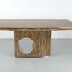 Dining table in marble by Willy Rizzo, Italy - 1960s