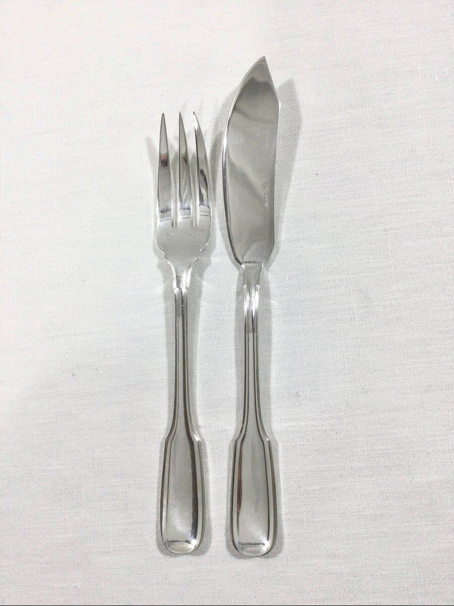 12 fish cutlery, boulenger
