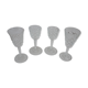 Lot de 4 verres a pied cristal Baccarat