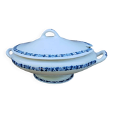 Antique Villeroy & Boch soup tureen - blue flower decoration