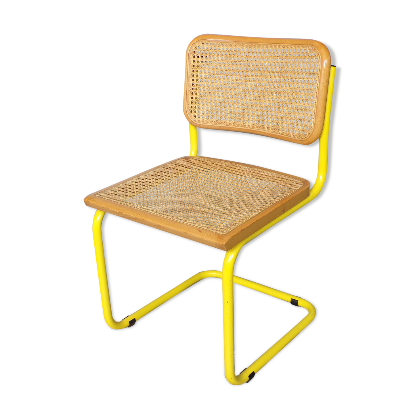 Yellow Cesca Breuer chair
