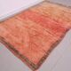 Peach Vintage Moroccan Rug 160 x 260 cm - Berber Wool Rug - Handmade Rug