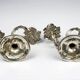 Pair of Christofle candlesticks 19th century – Trianon model silver-plated bronze
