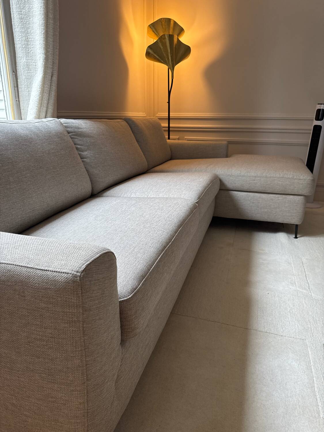 Canapé Gris convertible 3 places avec matelas Westwing