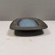 Dish in bluish colors from Hedehusene Ceramics (HK) Denmark 1960-70s