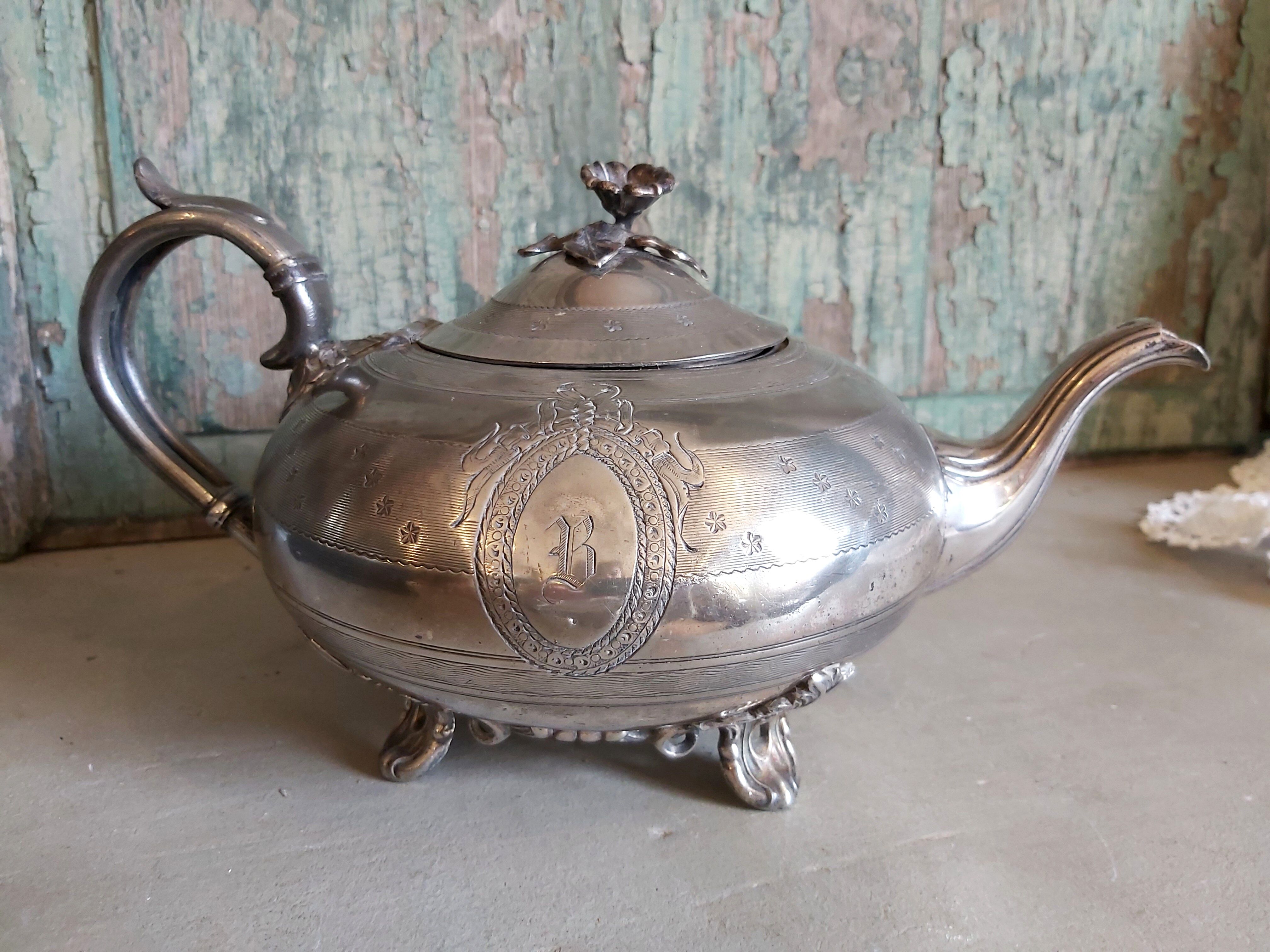 Teapot and sugar bowl set from James Dixon & Sons from Shefield in silver plating